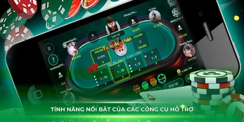 Những tính năng nổi bật của các công cụ hỗ trợ chơi game bài